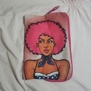 pink make up bag